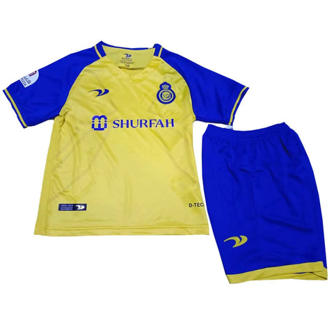 Al Nassr Home Jersey 2022/23 Full Kit T-shirt &Short FootballDXB