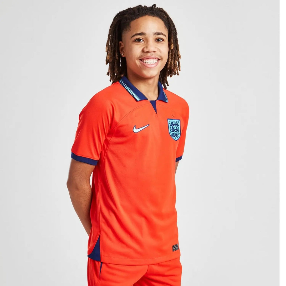 England 2022 Away Kit Junior Full Set T-shirt & short - Football DXB