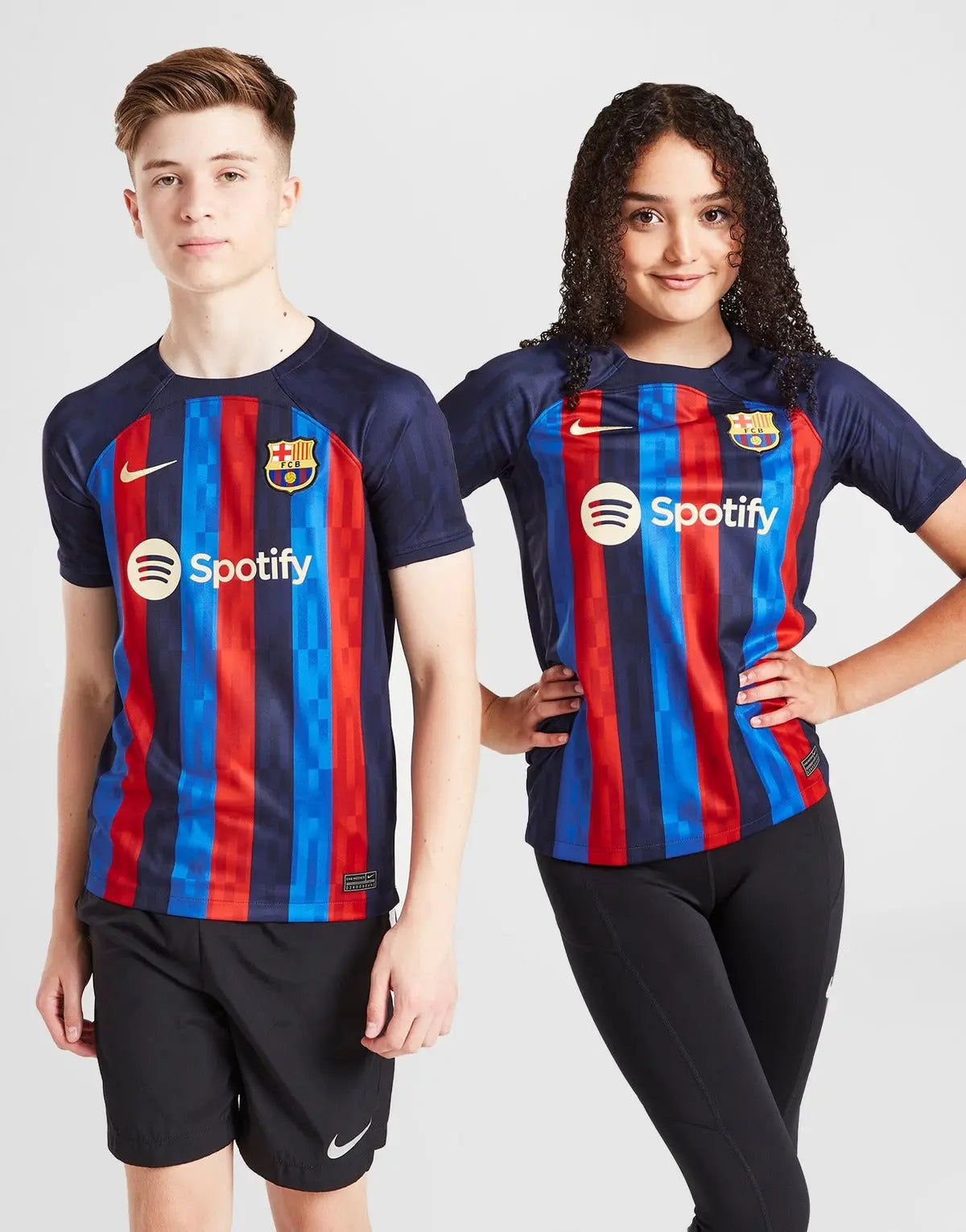 FC Barcelona 2022/23 HomeKit Junior Full Set T-shirt & short - Football DXB