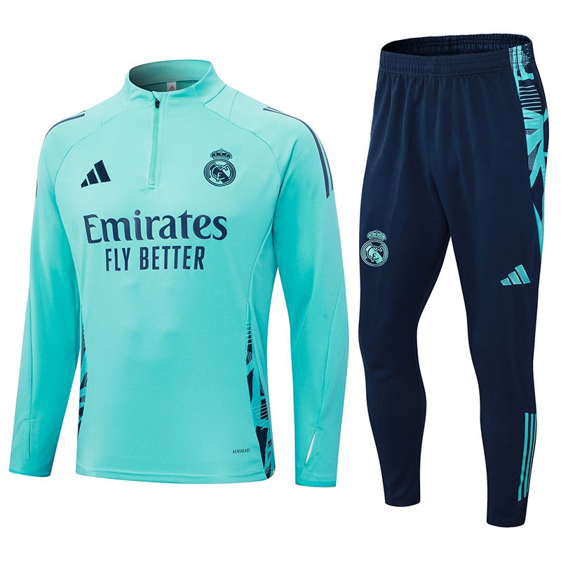 Kids Real Madrid Training Tracksuit 24-25