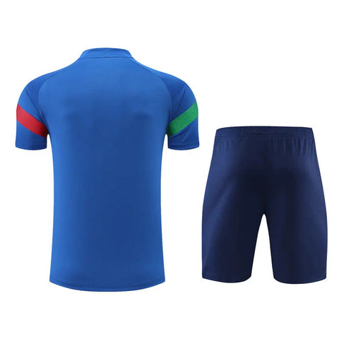 Italy Short Sleeve Training Suit For Kids T-shirt/short Football DXB