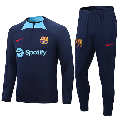 Kids Barcelona Training Tracksuit Football DXB