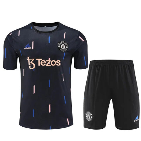 Manchester United Short Sleeve Training Suit For Men T-shirt/short Football DXB