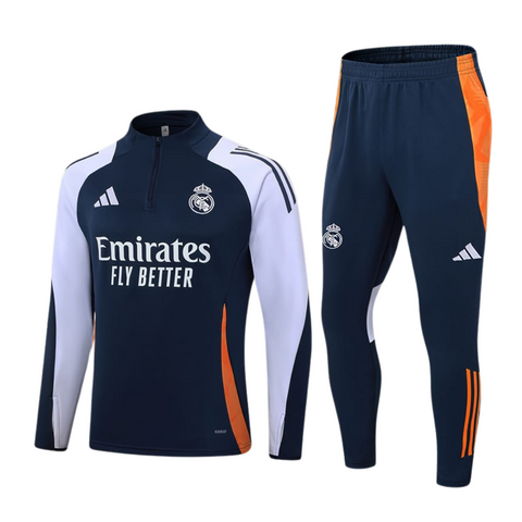 Kids Real Madrid Training Tracksuit 24-25