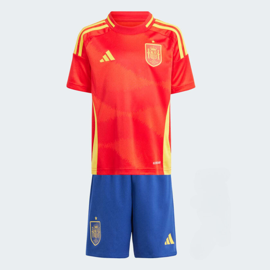 Spain 2024 Home Mini Kit Full Set Shirt & Shorts