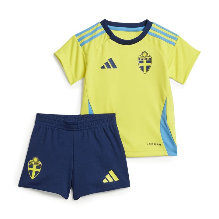 Sweden 2024 Home Mini Kit Full Set Shirt & Shorts