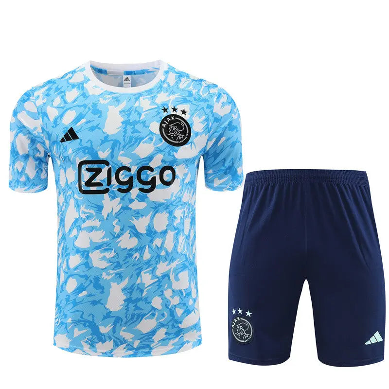 Ajax Short Sleeve Training Suit For Kids T-shirt/short Football DXB