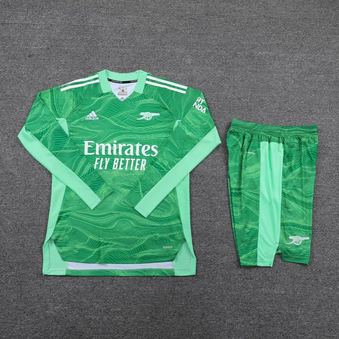 Arsenal FC 21/22 Home Goalkeeper Kit Long sleeves - Football DXB