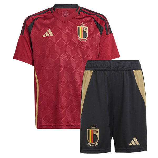 Belgium 2024 Home Mini Kit Full Set Shirt & Shorts