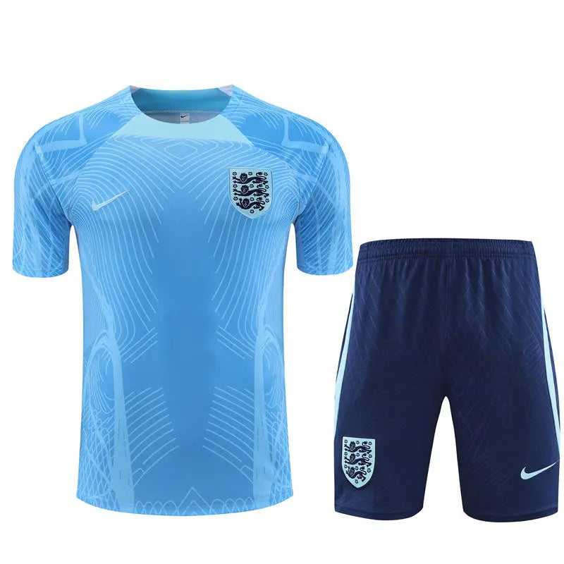 England Short Sleeve Training Suit For Kids T-shirt/short Football DXB