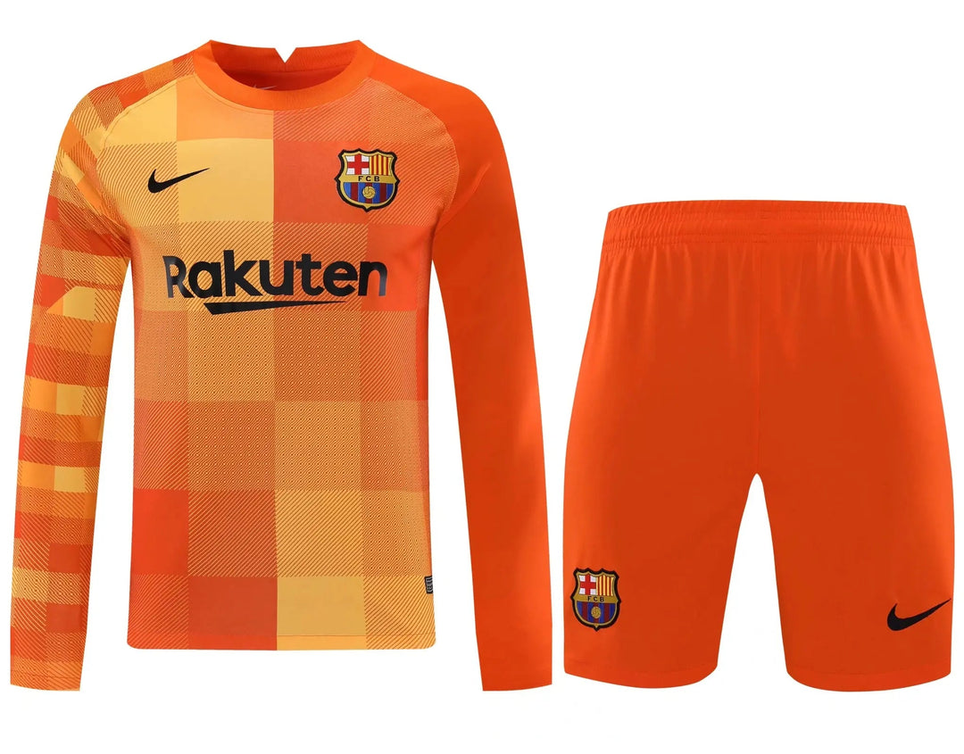 FC Barcelona Goalkeeper Long Sleeves 21/22Full set - Football DXB