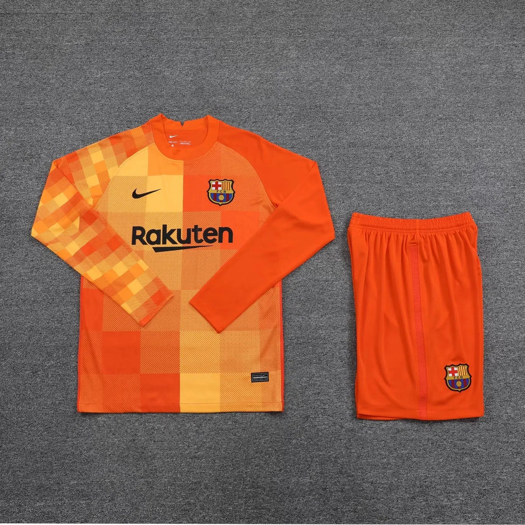 FC Barcelona Goalkeeper Long Sleeves 21/22Full set - Football DXB