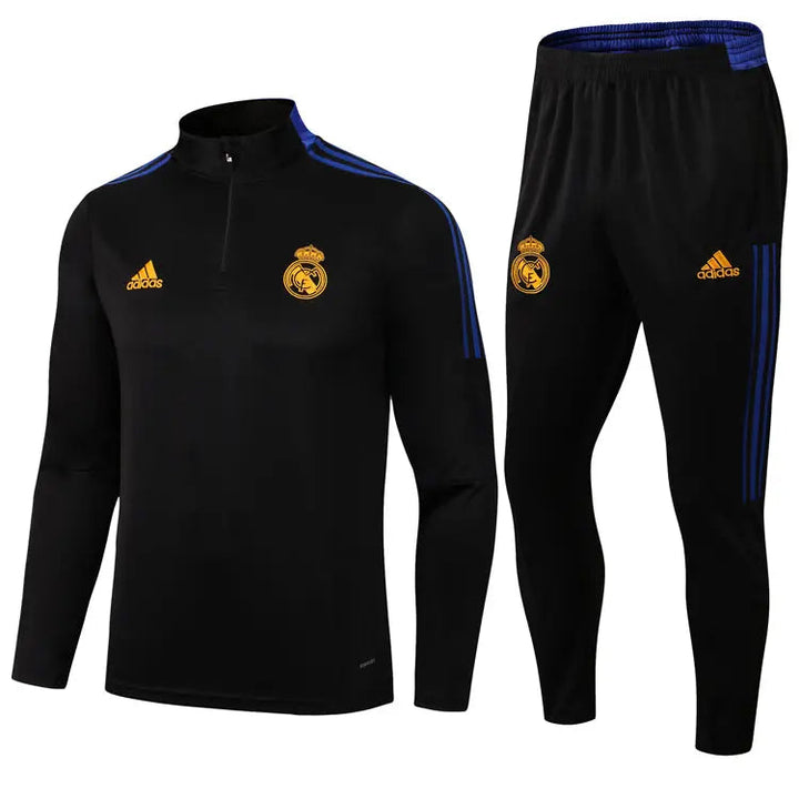 Kids Adidas Real Madrid Training Tracksuit Football DXB