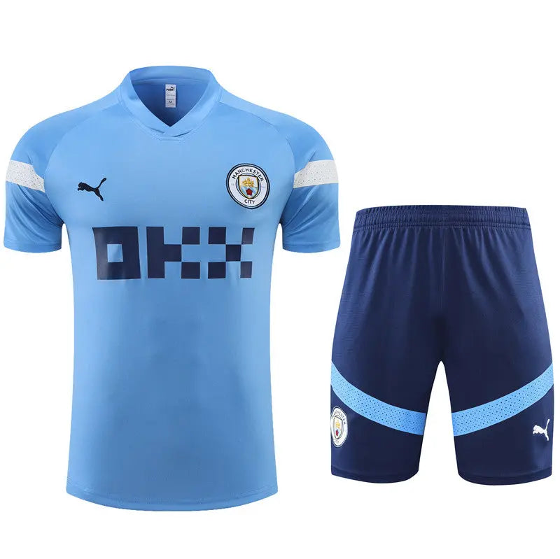 Manchester City Short Sleeve Training Suit For Kids T-shirt/short Football DXB